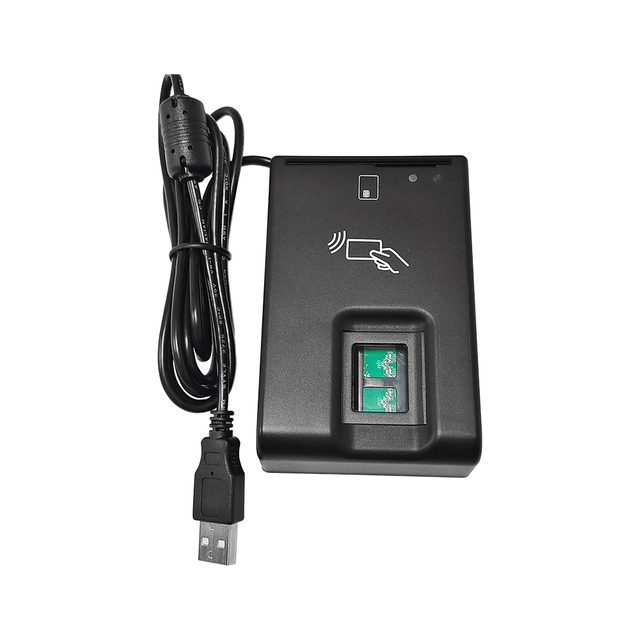 USB Dual Interface Smart Card Reader with Optical Fingerprint Scanner SFR02